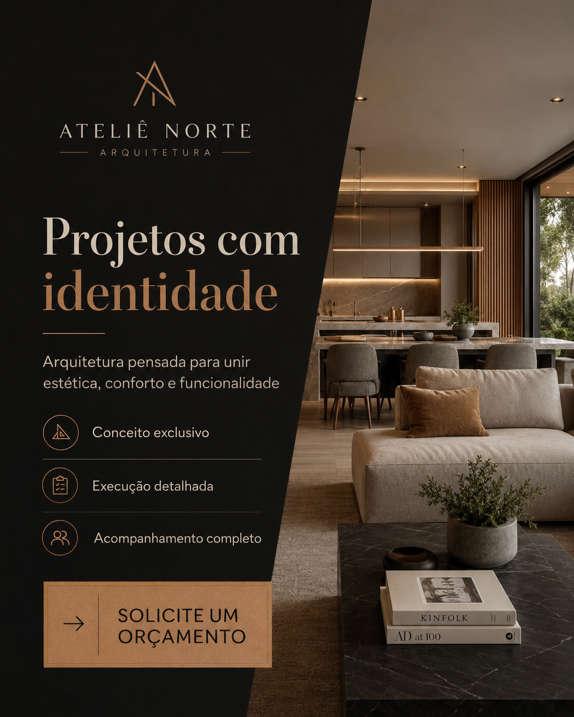 design sofisticado e moderno para interiores