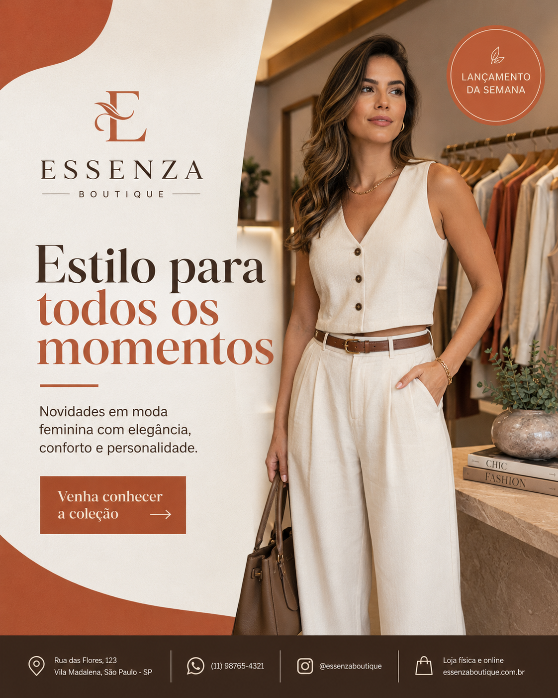 estilo sofisticado para todos os momentos