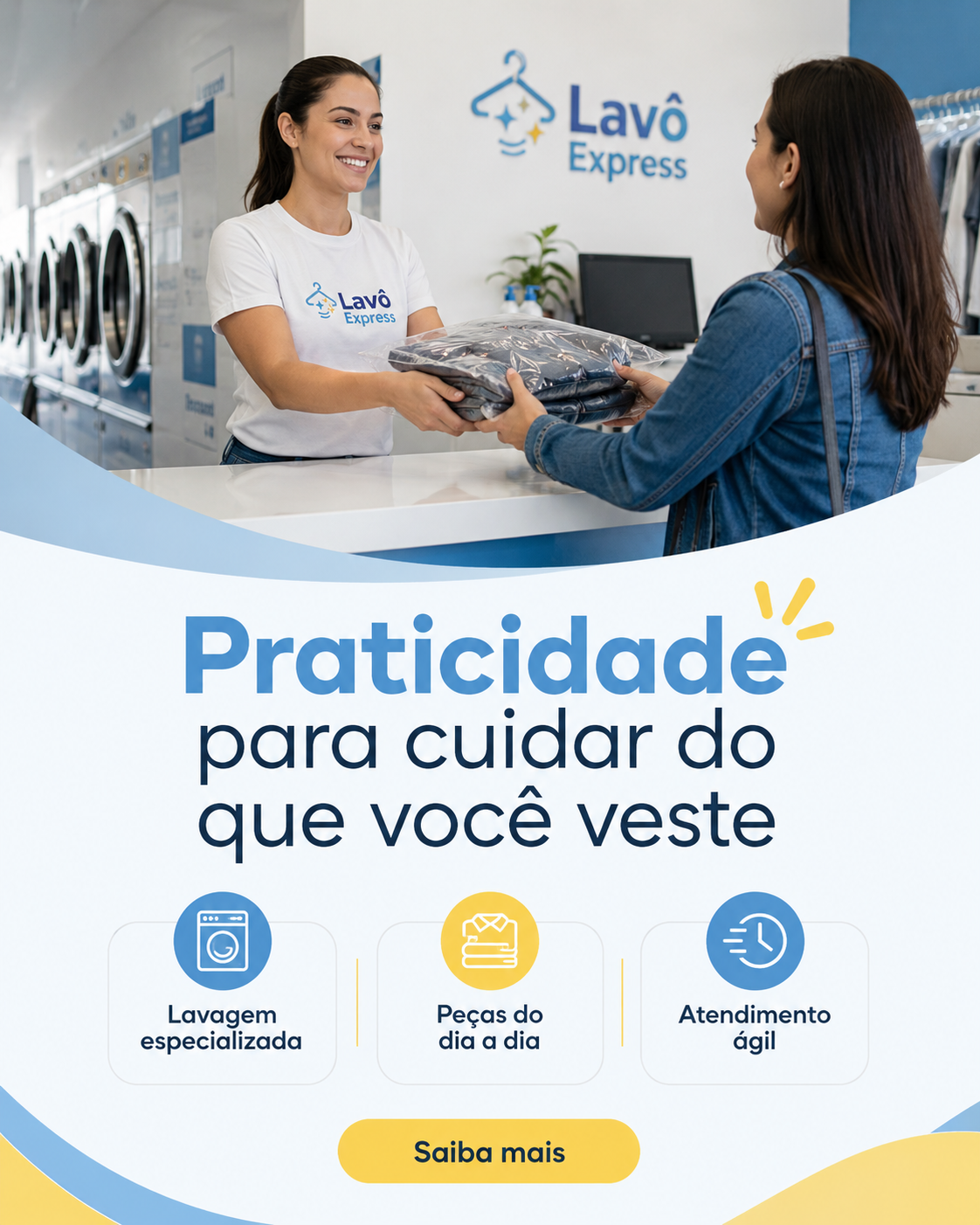 lavô express praticidade no seu dia a dia