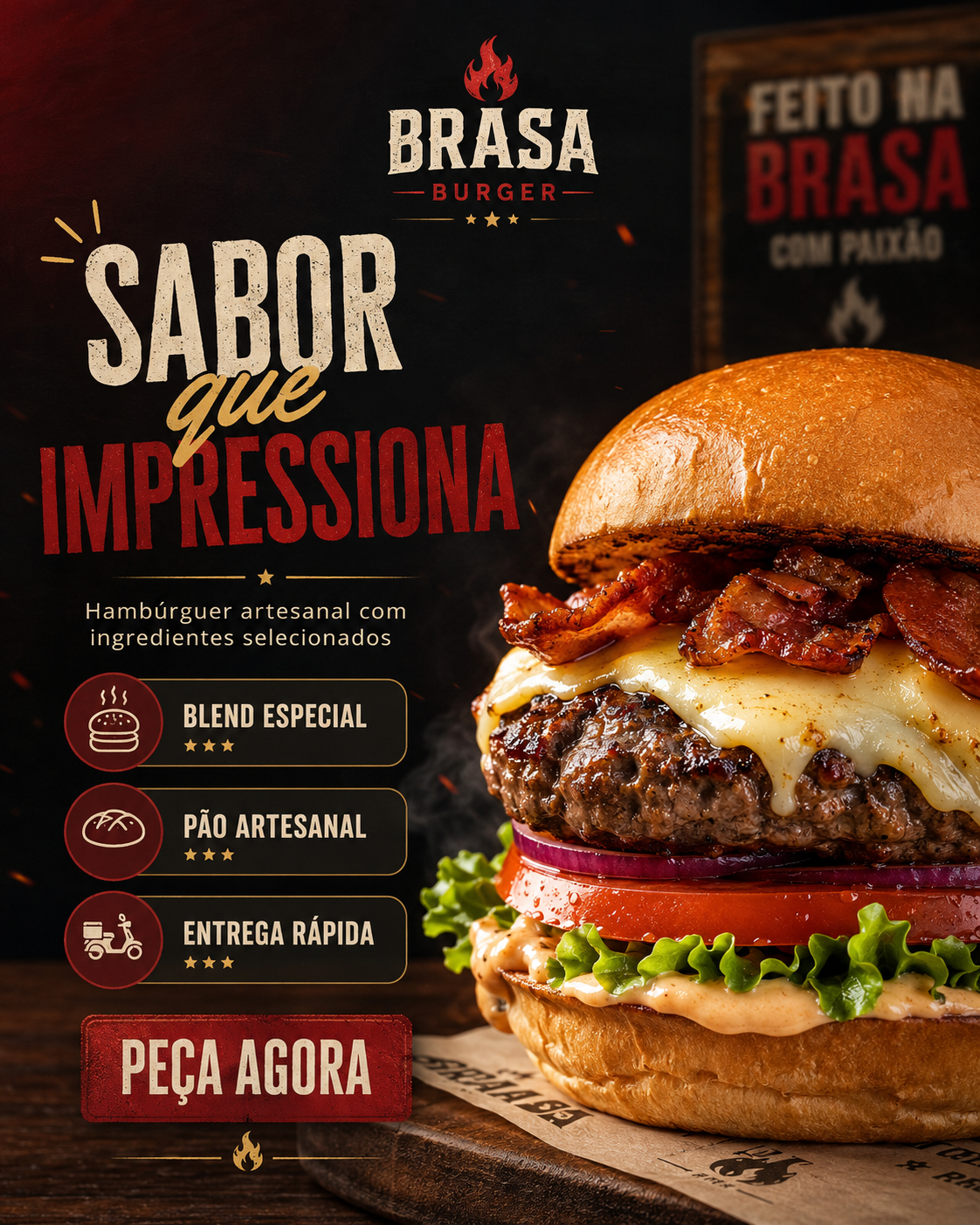 sabor que impressiona na brasa