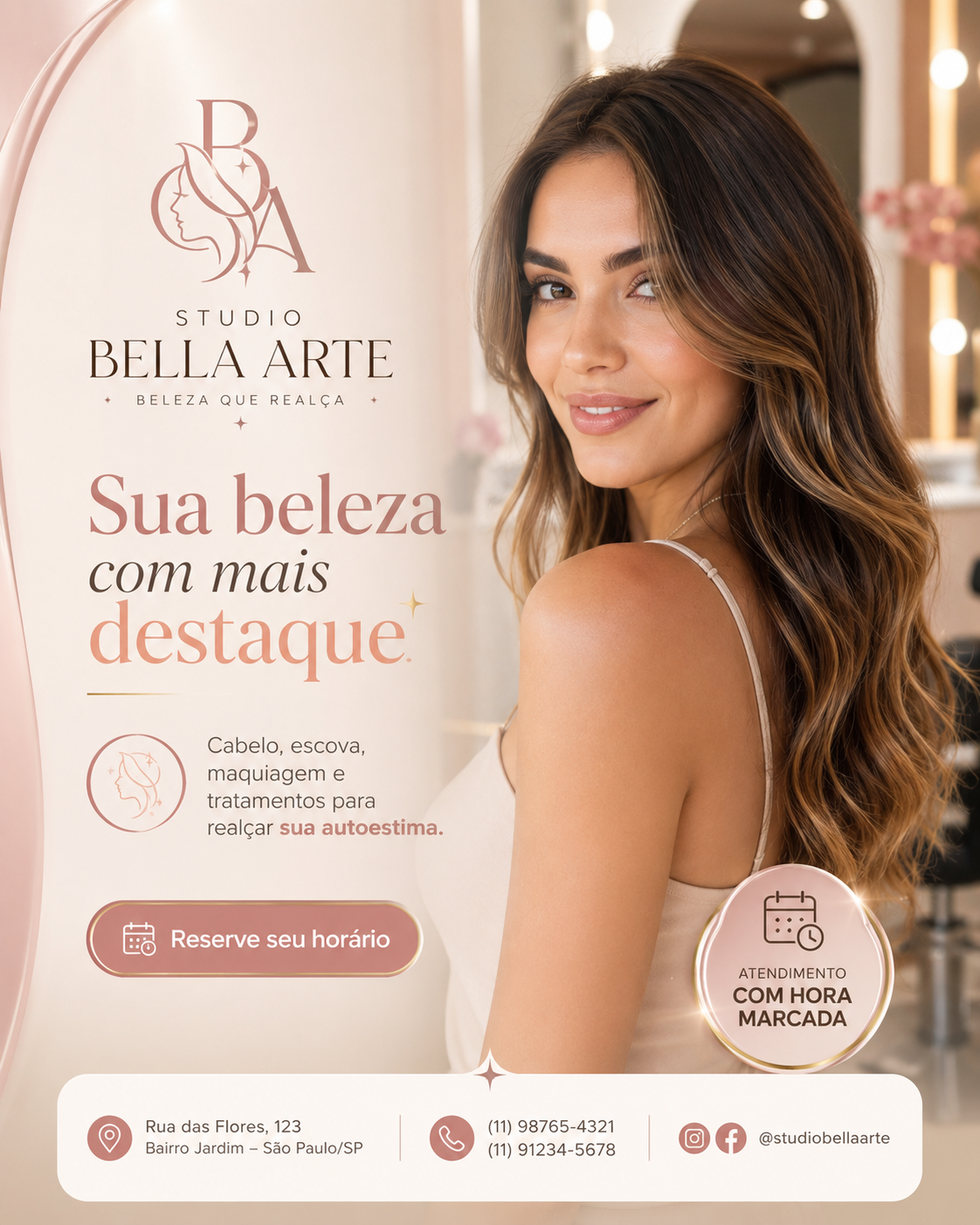 sua beleza em destaque no bella arte